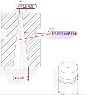 Tensionnaire de fil d'or en céramique de zirconium pour semi-conducteurs