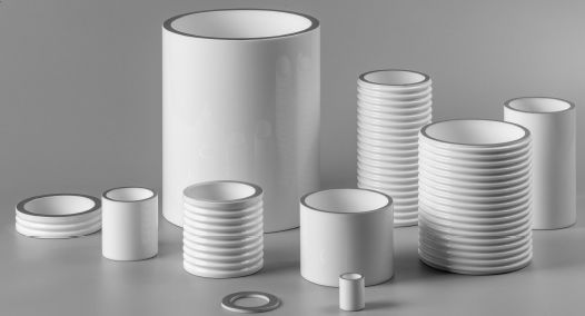 Ceramiques métallisées pour tubes sous vide à usage industriel