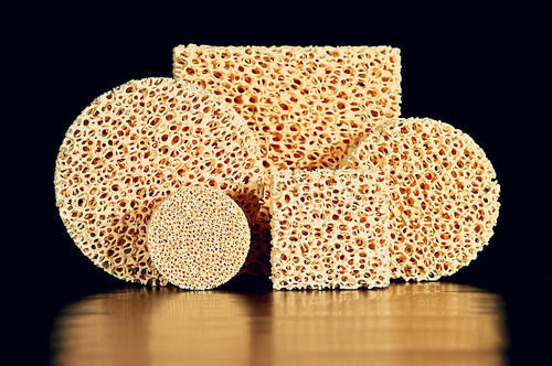 FILTRES EN CÉRAMIQUE DE MOUSSE DE ZIRCONE POUR LA FILTRATION DE LA FONTE ET DES ALLIAGES NON FERREUX