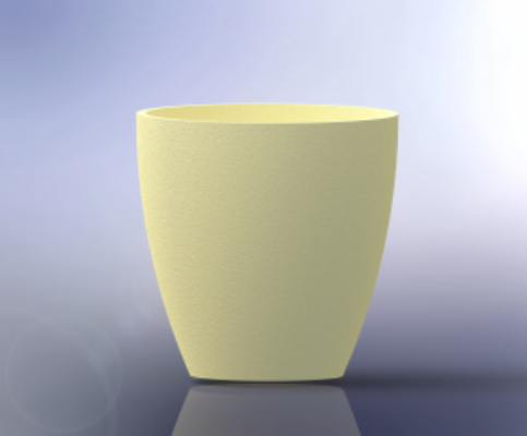 Creusets d'alumine de grande pureté pour des métaux fondant, traitement thermique en céramique de poudres