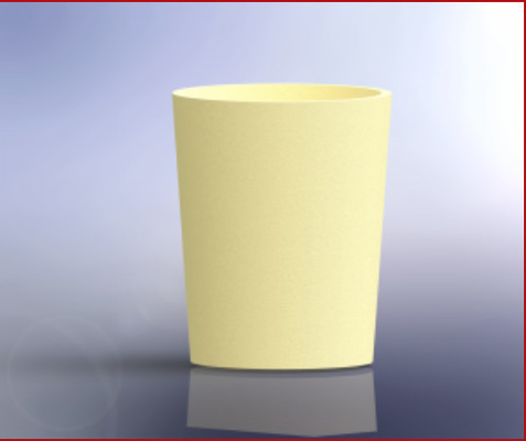 Creusets d'alumine de grande pureté pour des métaux fondant, traitement thermique en céramique de poudres