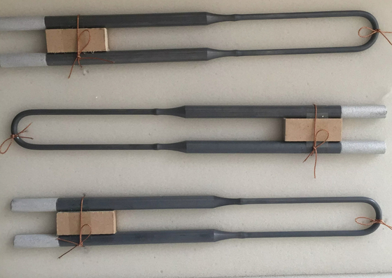 éléments de 1700C Mosi2 pour la mise à feu des ferrites, stéatites, titanates, tuiles, réfractaires